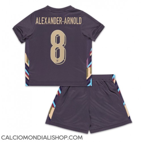 Maglie da calcio Inghilterra Alexander-Arnold #8 Seconda Maglia Bambino Europei 2024 Manica Corta (+ Pantaloni corti)